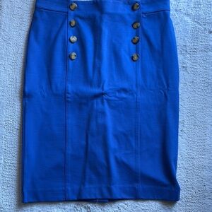 Ann Taylor Blue Pencil Skirt Knee-Length for Casual